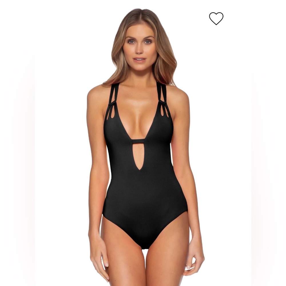 Becca by Rebecca Virtue Skylar Plunge One Piece Swimsuit
